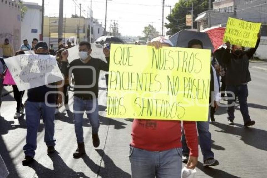 MANIFESTACIÓN . TRABAJADORES IMSS