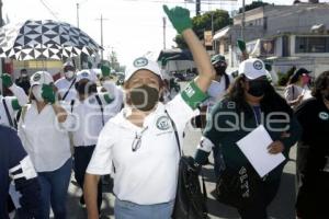 MANIFESTACIÓN . TRABAJADORES IMSS