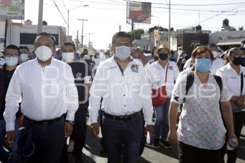 MANIFESTACIÓN . TRABAJADORES IMSS