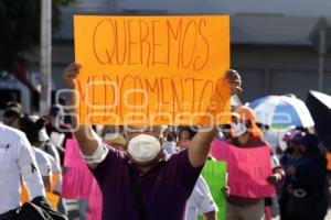 MANIFESTACIÓN . TRABAJADORES IMSS