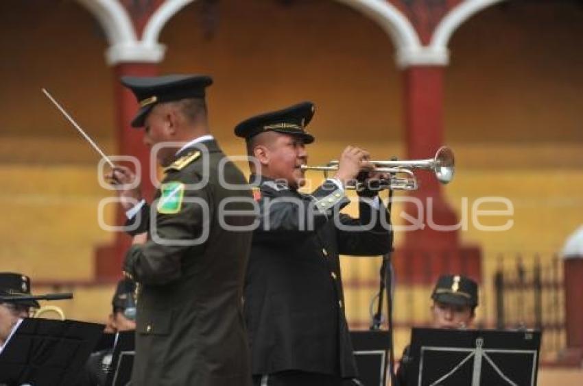 TLAXCALA . CONCIERTO BANDA MILITAR 