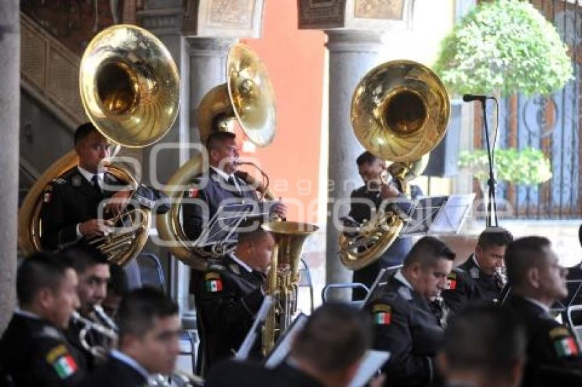 TLAXCALA . CONCIERTO BANDA MILITAR