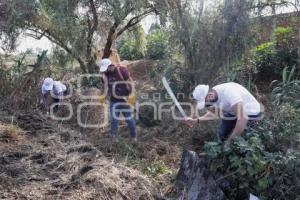 SAN ANDRÉS CHOLULA . LIMPIEZA ZANJAS Y RÍOS