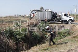 SAN ANDRÉS CHOLULA . LIMPIEZA ZANJAS Y RÍOS