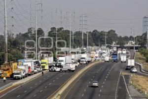 TEXMELUCAN . BLOQUEO PROTESTA