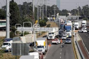 TEXMELUCAN . BLOQUEO PROTESTA