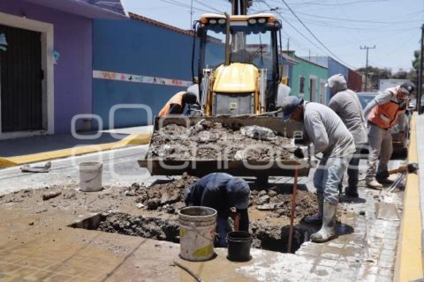 SAN PEDRO CHOLULA . FUGA DE AGUA