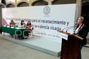 TLAXCALA . FORO VIOLENCIA VICARIA