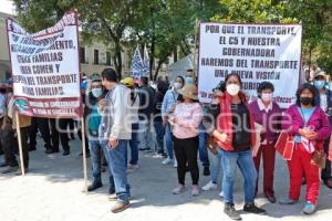 TLAXCALA . MANIFESTACIÓN TRANSPORTISTAS