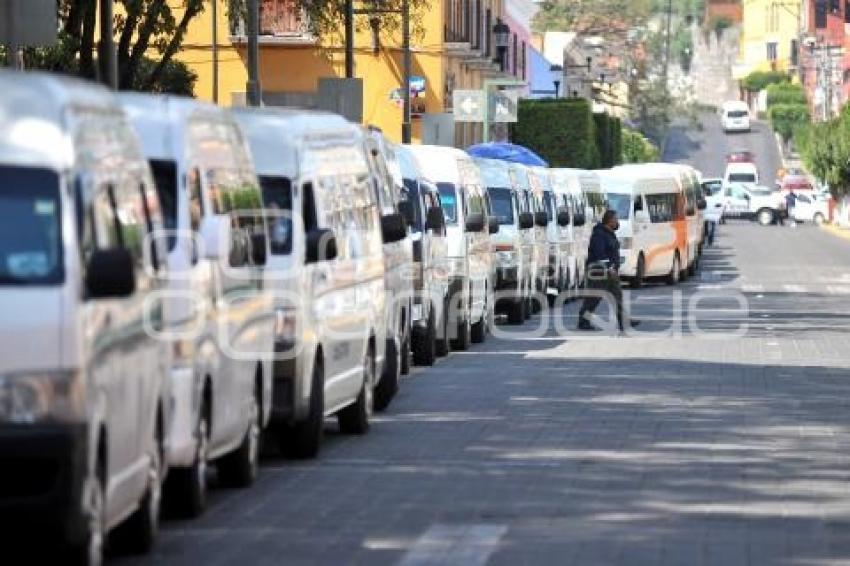 TLAXCALA . MANIFESTACIÓN TRANSPORTISTAS