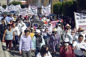 TLAXCALA . MANIFESTACIÓN TRANSPORTISTAS