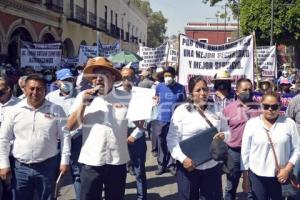 TLAXCALA . MANIFESTACIÓN TRANSPORTISTAS