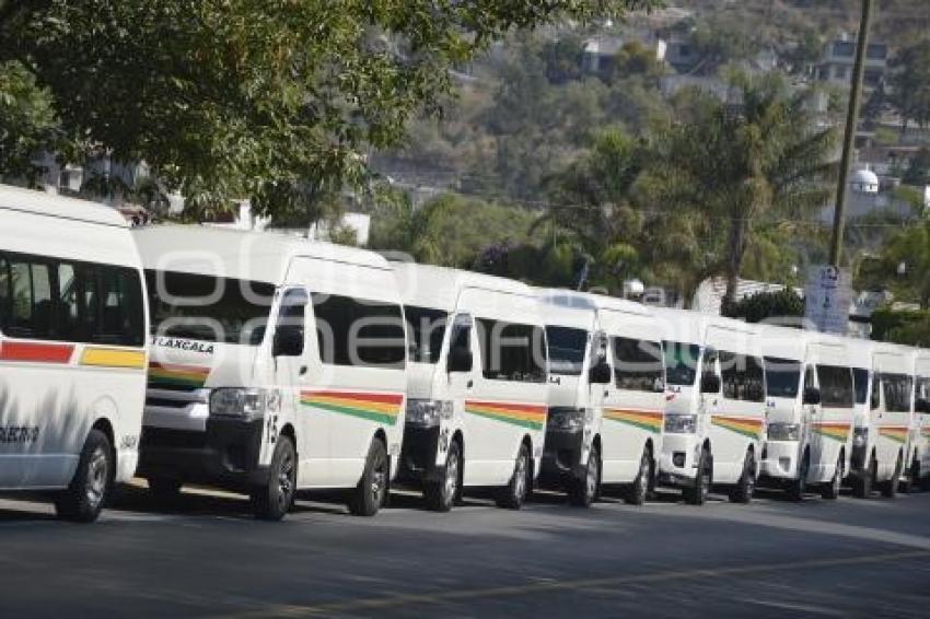 TLAXCALA . MANIFESTACIÓN TRANSPORTISTAS