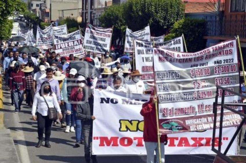 TLAXCALA . MANIFESTACIÓN TRANSPORTISTAS