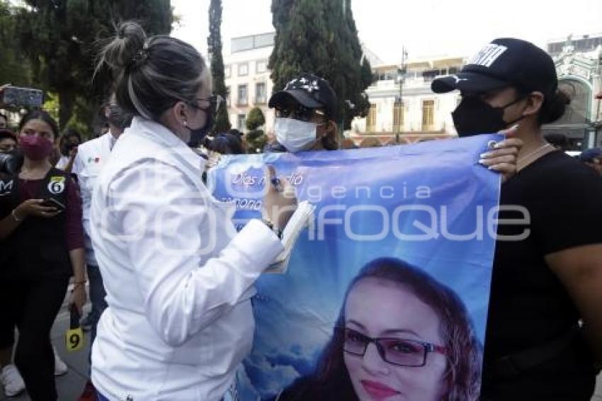 PROTESTA . MUJERES DESAPARECIDAS