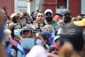 TLAXCALA . PROTESTA EN XICOHTZINCO