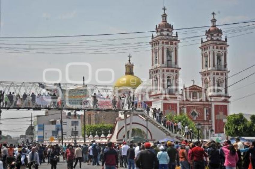 TLAXCALA . PROTESTA EN XICOHTZINCO