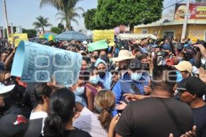 TLAXCALA . PROTESTA EN XICOHTZINCO