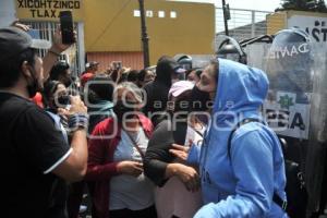 TLAXCALA . PROTESTA EN XICOHTZINCO