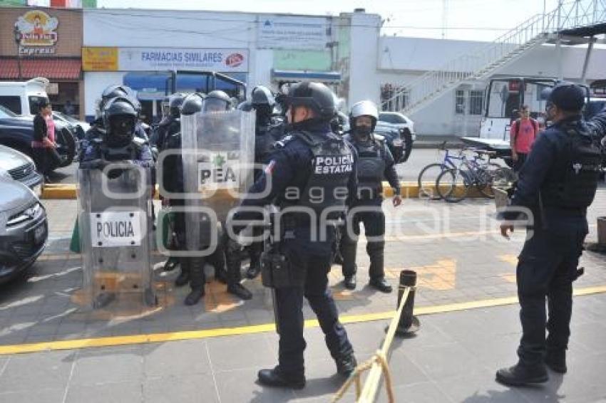 TLAXCALA . PROTESTA EN XICOHTZINCO