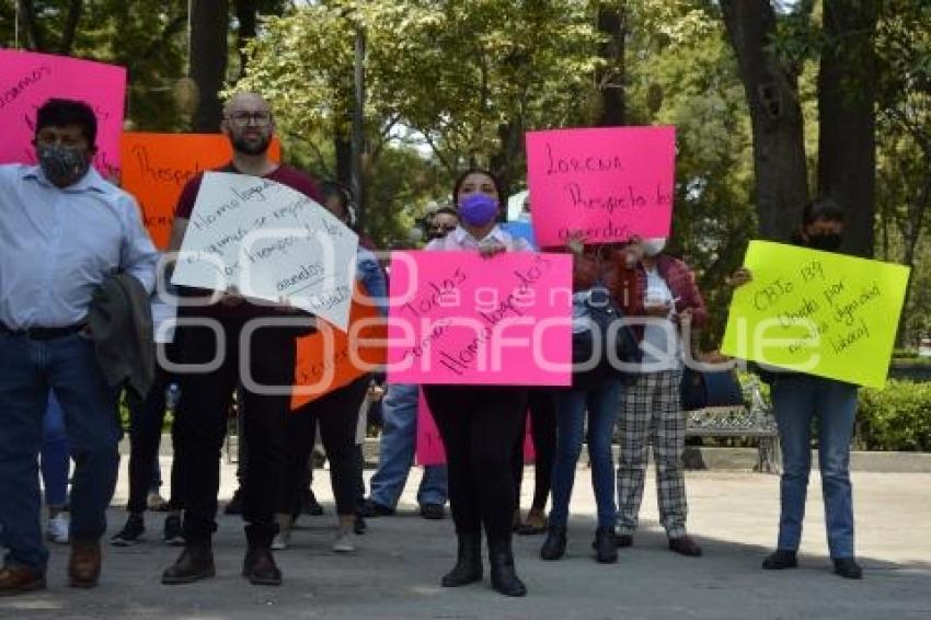 TLAXCALA . MANIFESTACIÓN DOCENTES