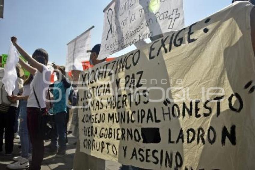 TLAXCALA . MANIFESTACIÓN XICOHTZINCO