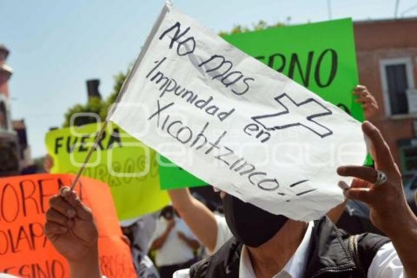 TLAXCALA . MANIFESTACIÓN XICOHTZINCO