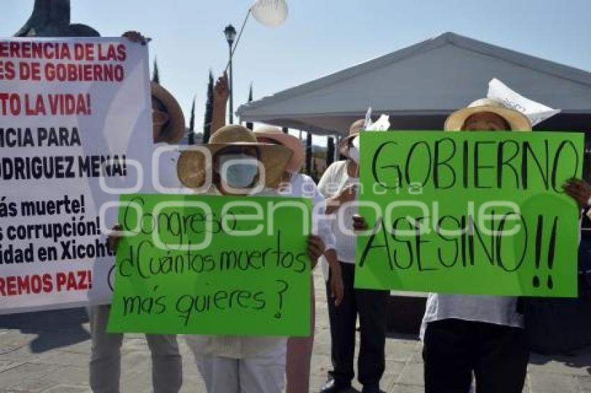 TLAXCALA . MANIFESTACIÓN XICOHTZINCO