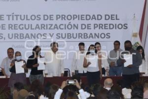 ENTREGA DE TITULOS DE PROPIEDAD