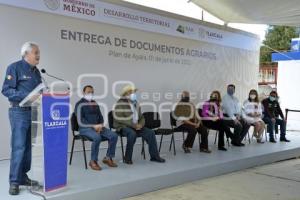 TLAXCALA . ENTREGA TÍTULOS DE PROPIEDAD