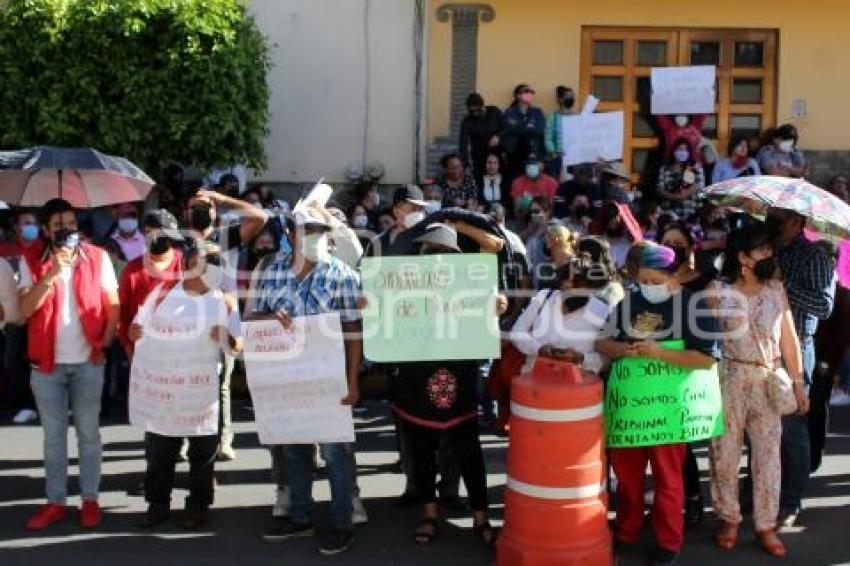 TLAXCALA . MANIFESTACIÓN SINDICALIZADOS