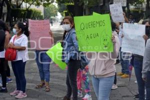 TEHUACÁN . MANIFESTACIÓN AGUA POTABLE