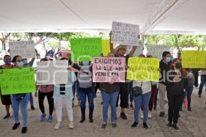 TEHUACÁN . MANIFESTACIÓN AGUA POTABLE