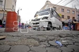 16 PONIENTE . ADOQUINES DAÑADOS