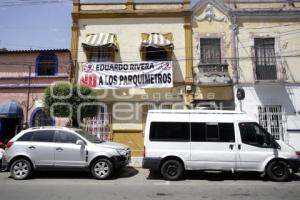 PROTESTA . PARQUÍMETROS