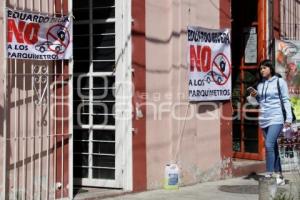 PROTESTA . PARQUÍMETROS