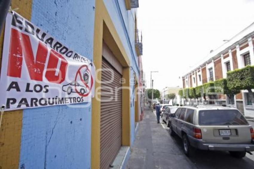 PROTESTA . PARQUÍMETROS