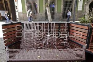 PARKLET VANDALIZADO