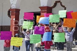 PROTESTA SANTA MARÍA MOYOTZINGO