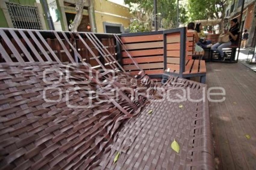 PARKLET VANDALIZADO