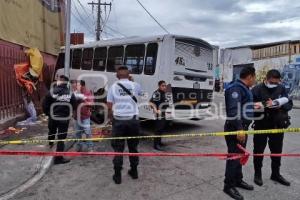 ACCIDENTE TRANSPORTE PÚBLICO