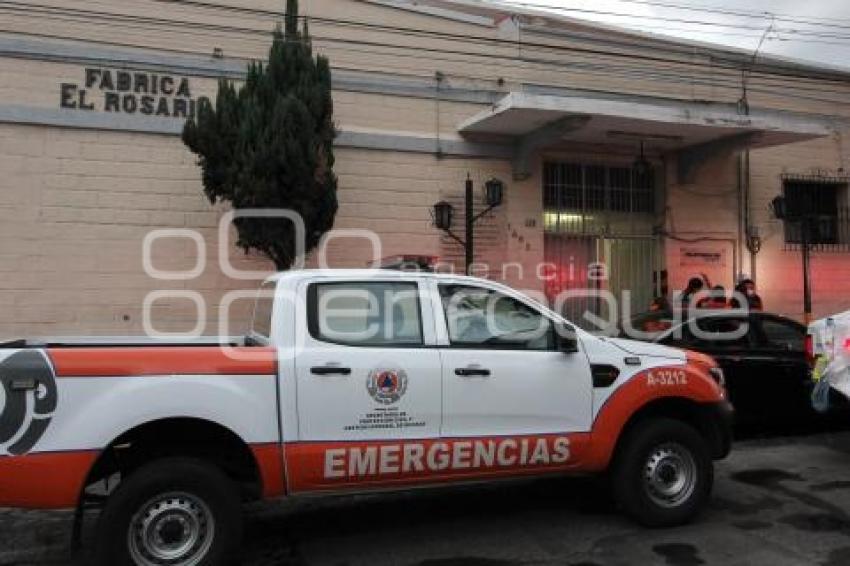 ACCIDENTE EN FÁBRICA