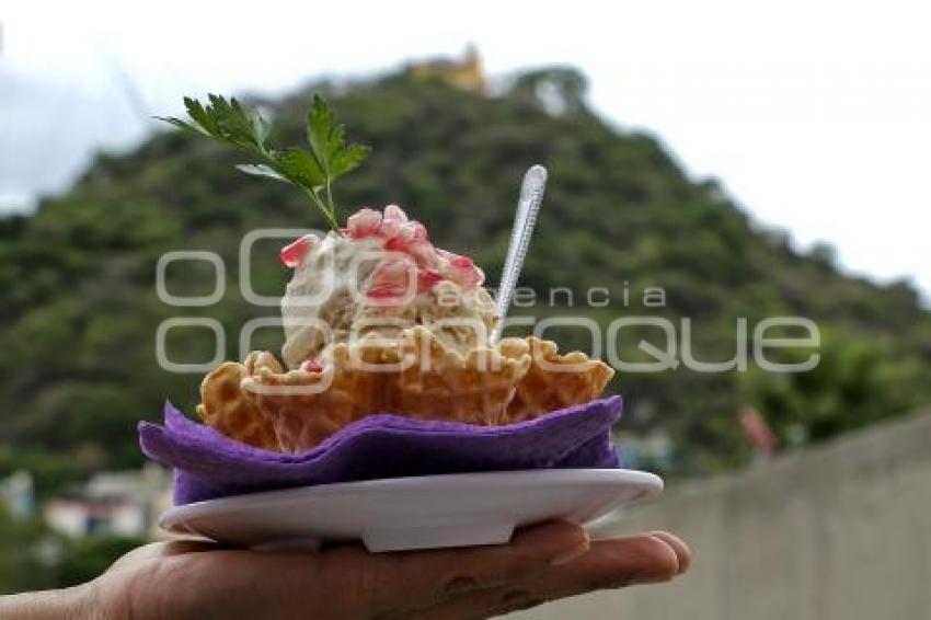 ATLIXCO . HELADO EN NOGADA