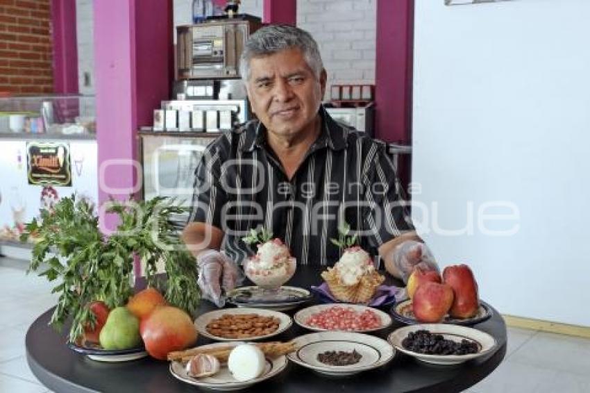 ATLIXCO . HELADO EN NOGADA