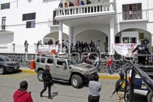 TLAHUAPAN . MOVILIZACIÓN POLICIACA