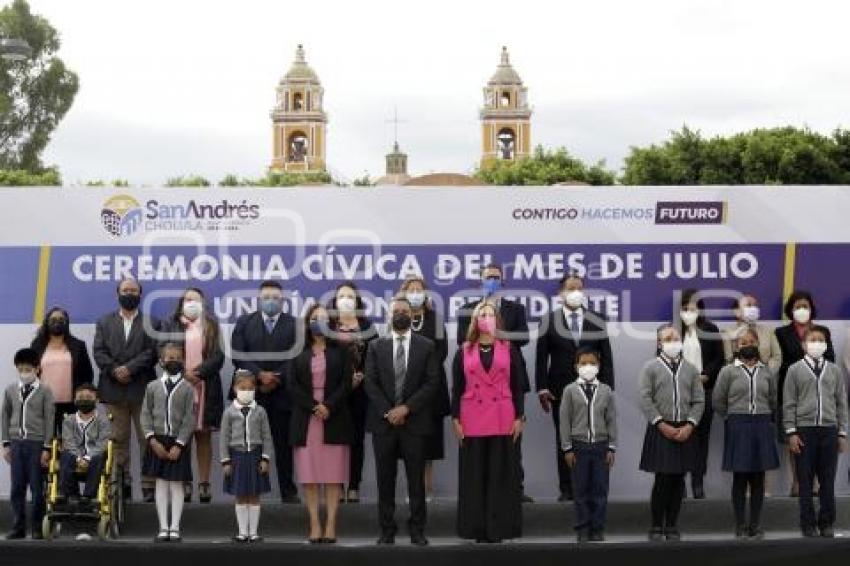 SAN ANDRÉS CHOLULA . CEREMONIA CÍVICA