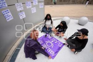 TLAXCALA . PROTESTA FEMINISTAS