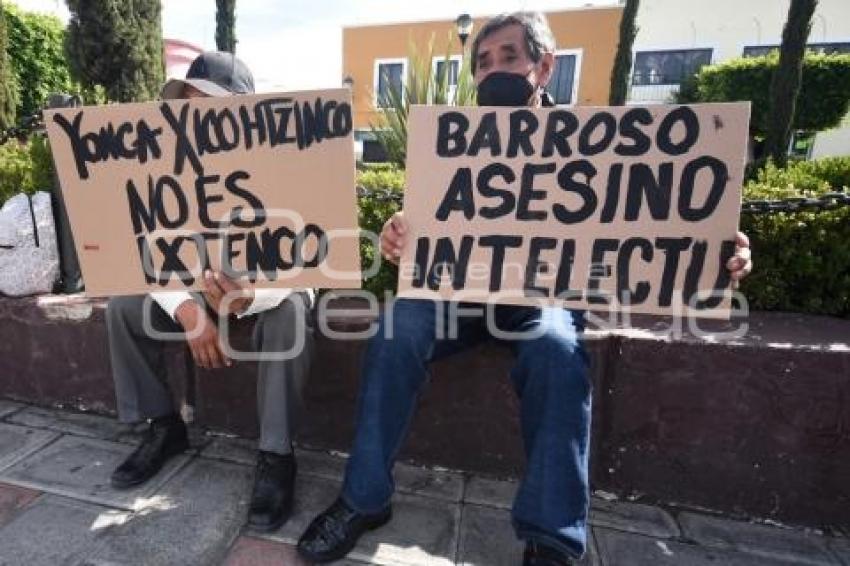 TLAXCALA . PROTESTA XICOHTZINCO