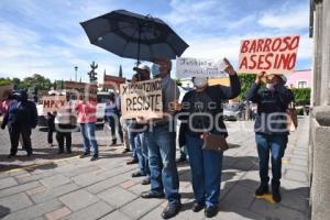 TLAXCALA . PROTESTA XICOHTZINCO