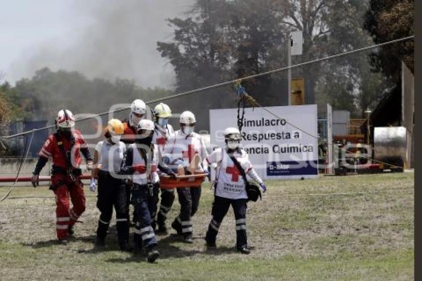 SEGURIDAD . SIMULACRO EMERGENCIA QUÍMICA